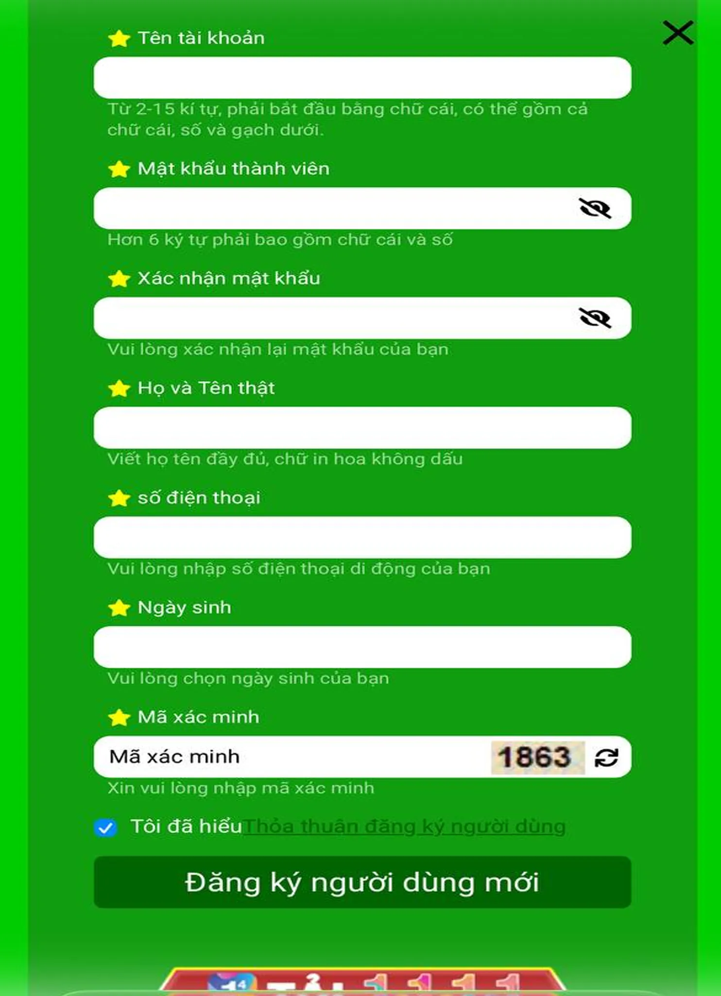 Cách đăng ký Good88 trên Mobile